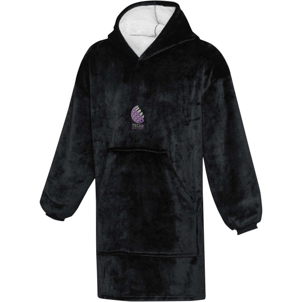 Denali GRS hoodie blanket - Solid Black