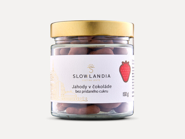 Jahody v maltitolovej čokoláde 150g