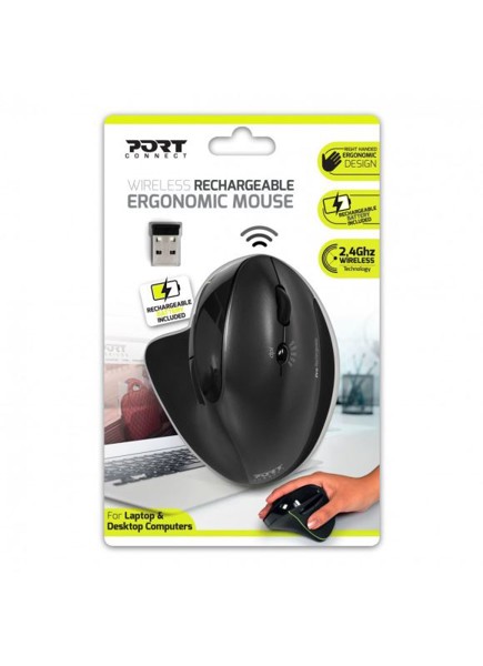 PORT CONNECT ERGO wireless charging mouse