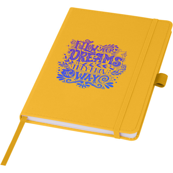 Bloco de notas de capa dura de plástico oceânico Thalaasa - Amarelo