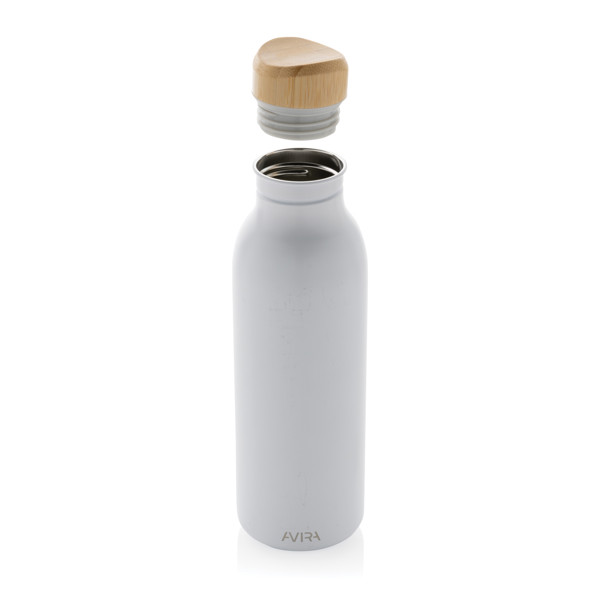 Avira Alcor RCS Re-steel single wall water bottle 600 ML - White