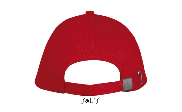 LONG BEACH FIVE PANEL CAP - Red / WhiteM