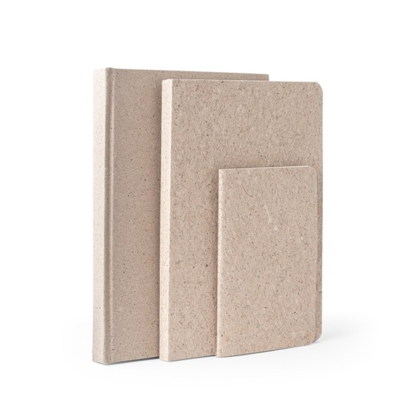 TEAPAD RIGID. Bloc-notes A5 avec couverture rigide fabriquée à partir de déchets de feuilles de thé (65%)