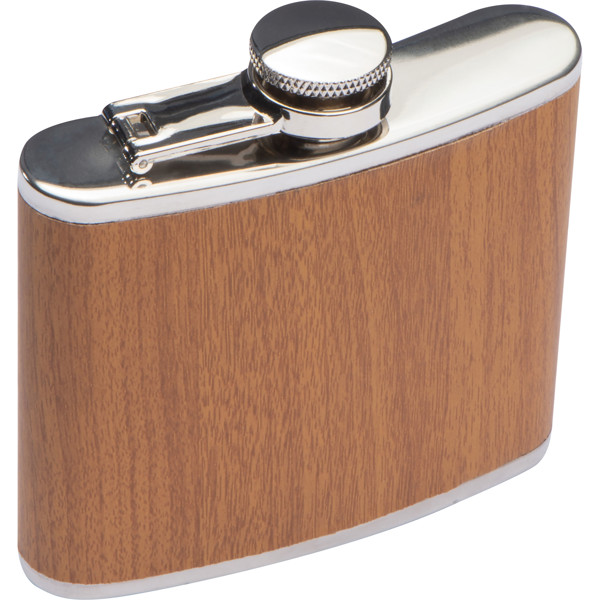 SUSANNA Acél flaska, 170 ml - Brown