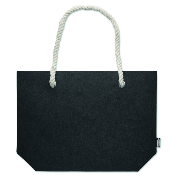 RPET felt beach bag Feltsea - Stone Grey