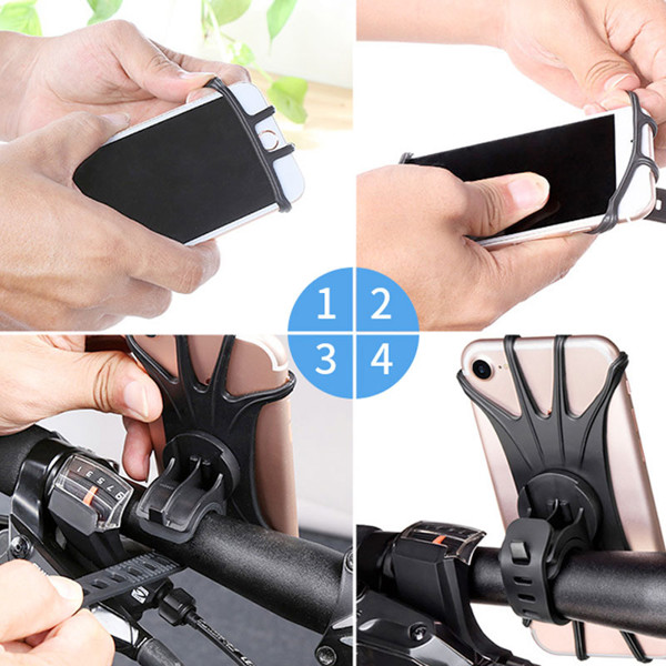 Universal bicycle phone holder - YELLOW