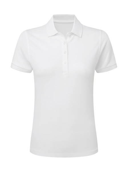 Signature Tagless Polo Stretch Women - White / M