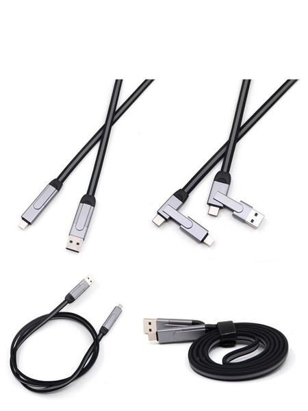 Fast charging cable 6 in 1 UC056 - SILVER