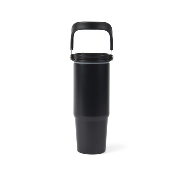 VINGA Eos Trek fľaša z rec. Nehrdz. ocele RCS 880 ml - Čierna / Čierna