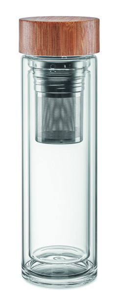 Garrafa vidro dupla face 400ml Batumi Glass