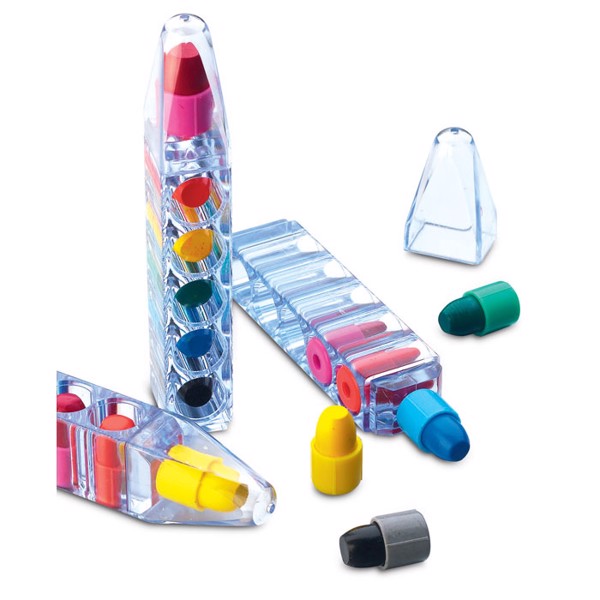 Set čarobnih voščenih barvic, 6 kos, posoda PS