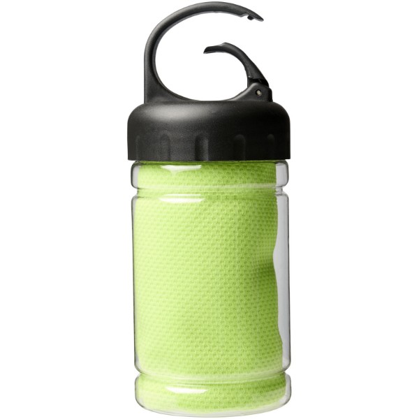 Asciugamano rinfrescante in contenitore PET Remy - Lime