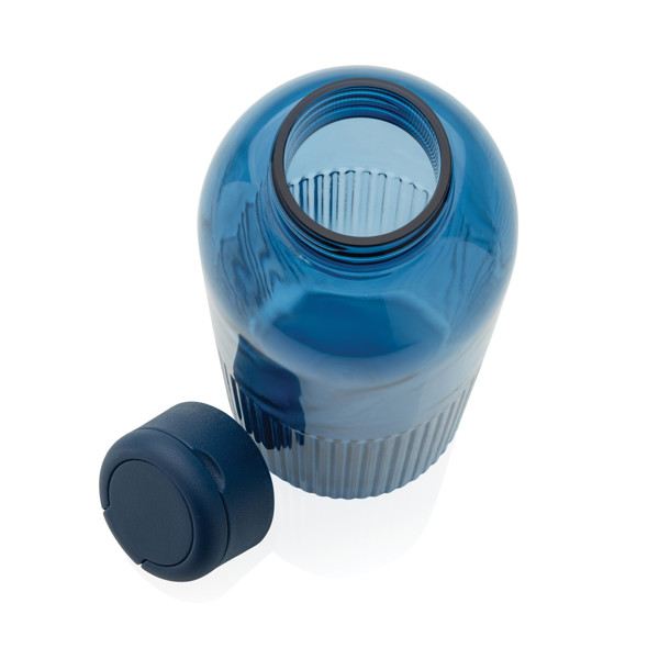 Bouteille 750ml  étanche avec poignée en rPET RCS Ripple - Bleu Marine