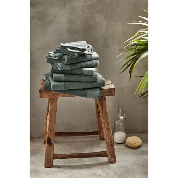 Walra Bath Towel Remade Cotton 70x140 serviette de bain - Vert Foncé