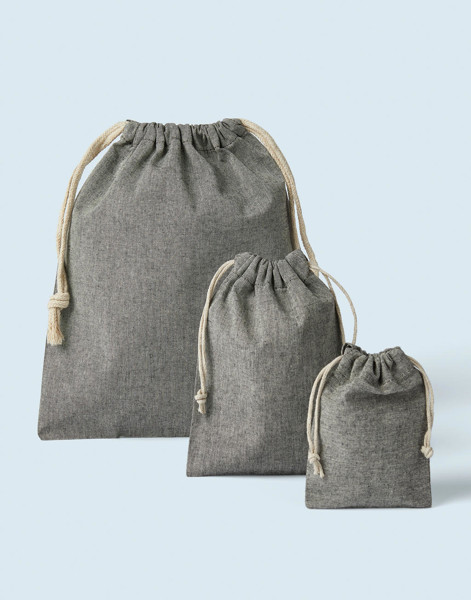 Recycled Cotton / Polyester Stuff Bag - Natural Heather / 2XS (10X14)