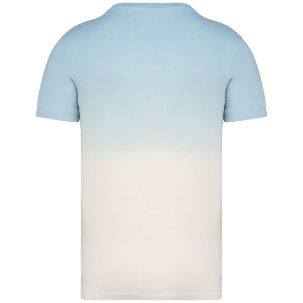 Unisex Eco-Friendly Dip Dye T-Shirt - Dip Dye Aquamarine / L