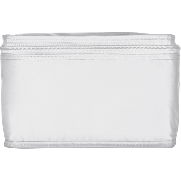 Mini polyester cooler bag for 6 cans ROXANNE - White
