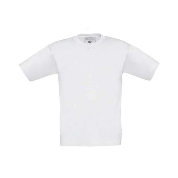 T-Shirt B&C Exact 150 Kids - 100% Algodão (Investindo Em Better Cotton) - Branco / 12_14
