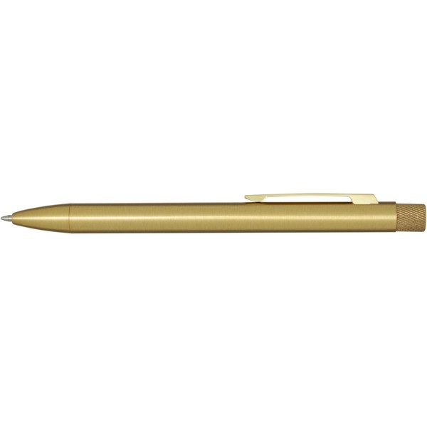 Penna a sfera in ottone riciclato Beatriz (inchiostro nero) - Oro