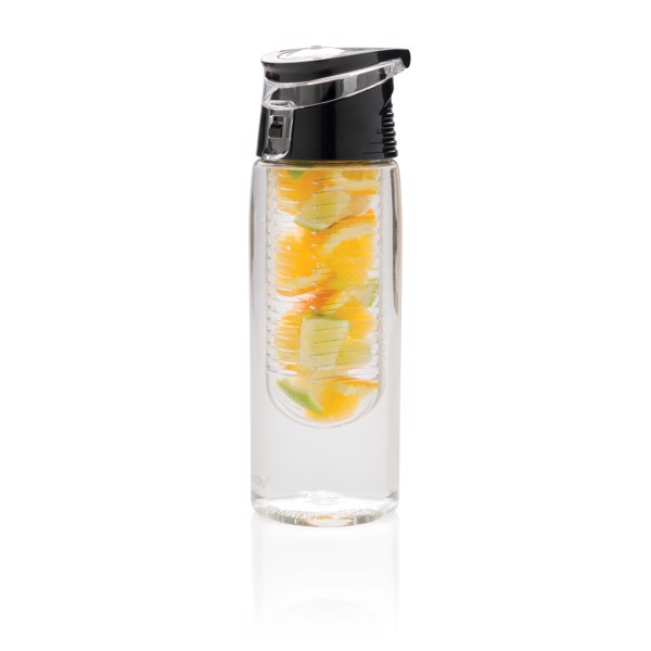 XD Collection infuser bottle, 700 ml, tritan - Transparent / Grey
