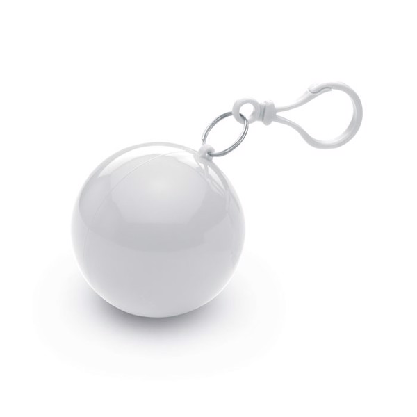 Poncho en bola redonda Nimbus - blanco
