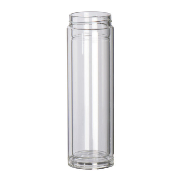 Glass bottle with bamboo