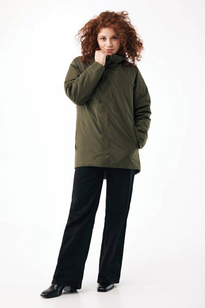 Thelon parka z recyklovaného polyesteru IQONIQ - Khaki / L