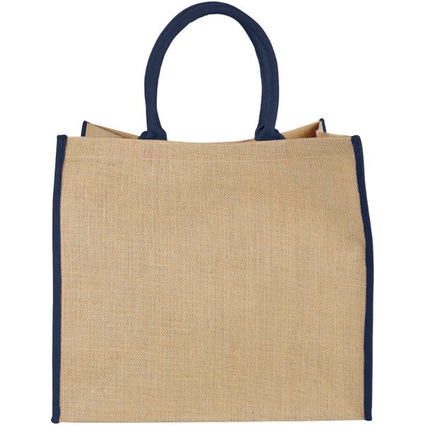 Shopper in juta Large - 25L - Naturale / Navy