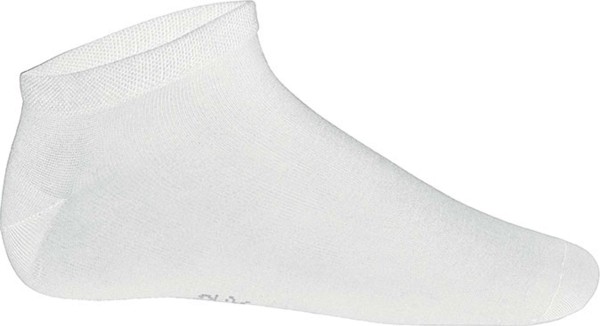 Bamboo Sports Trainer Socks - White / 43/46
