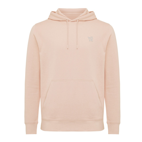 Iqoniq Rila lightweight recycled cotton hoodie - Peach Nectar / L