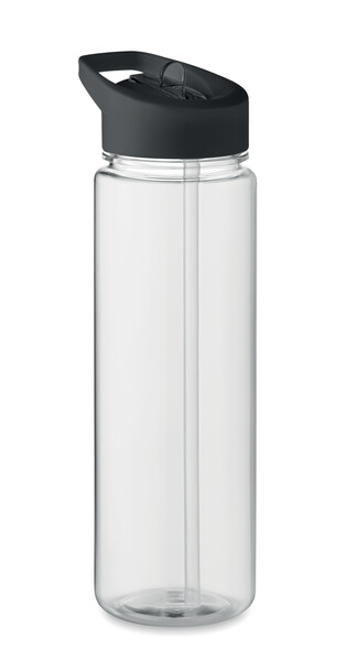 RPET bottle 650ml PP flip lid Alabama - Black