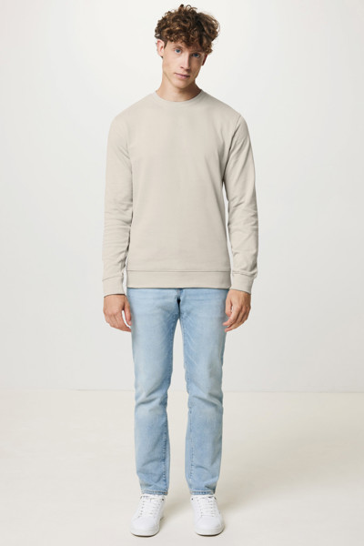 Sweater à col rond en coton recyclé Iqoniq Zion - Desert / XS
