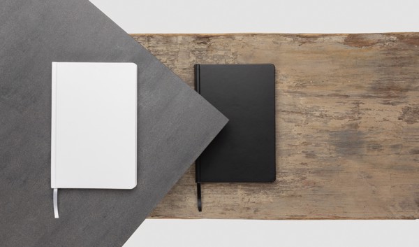 XD Collection A5 stone paper notebook, 128 pages - White