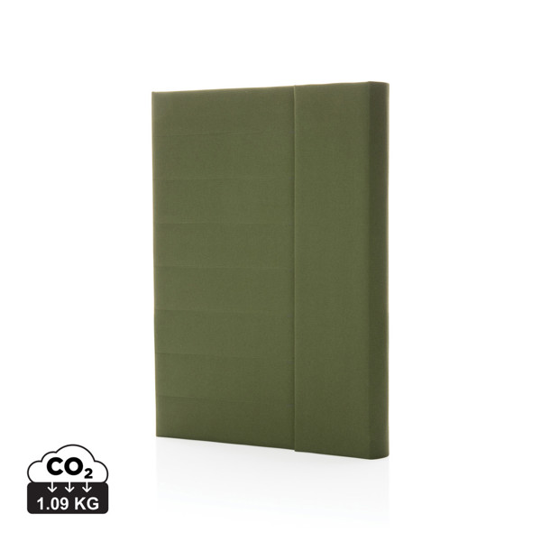 Impact Aware™ A5 notebook with magnetic closure - Green