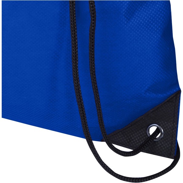 Sac à dos avec cordon Evergreen non tissé recyclé GRS de 5L - Bleu royal