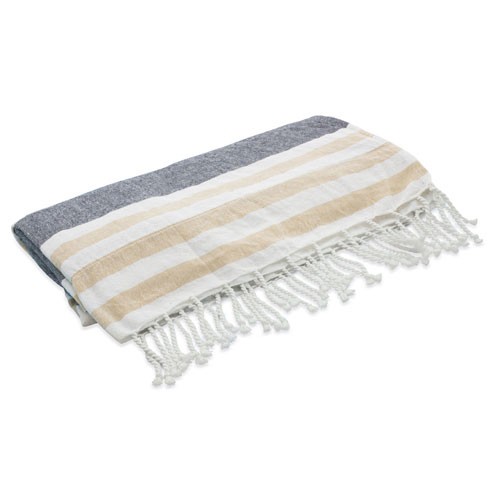 SERVIETTE PAREO EN COTON AVEC FLOCHE "GALUA"