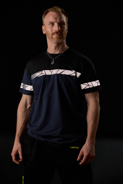 7001 T-shirt PGL Grey/Black 5XL