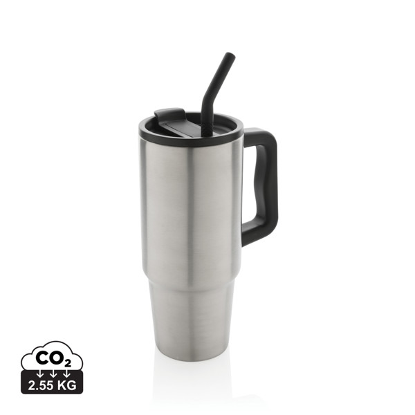 Mug 900ml en acier inoxydable recyclé Embrace RCS - Argent