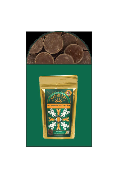 Pomarančová čokoláda 80% Kolumbia 30g