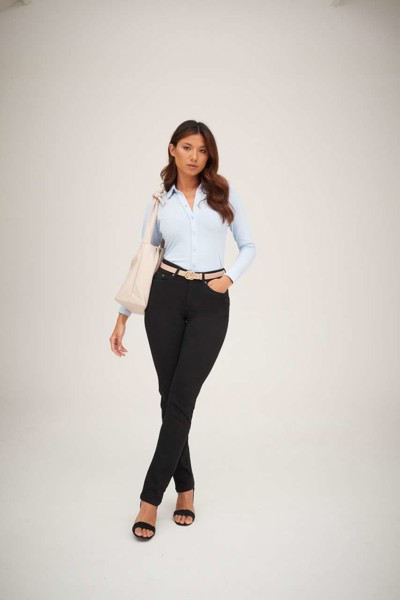 Katy Straight Jeans - Black / 6-L