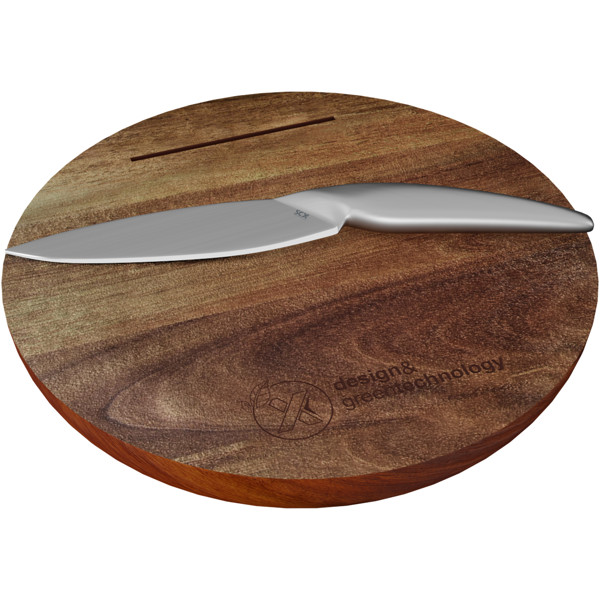 SCX.design K03 wooden cutting board and knife set