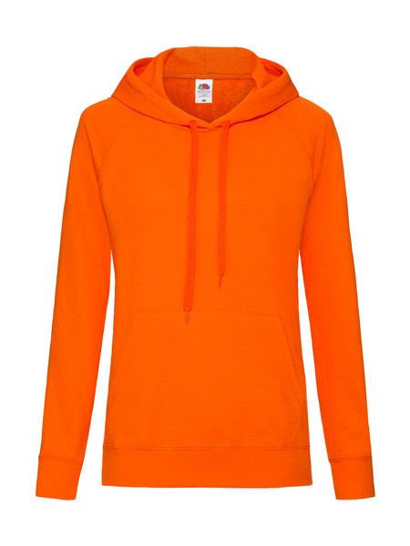 Ladies Lightweight Hooded Sweat - Orange / XS
