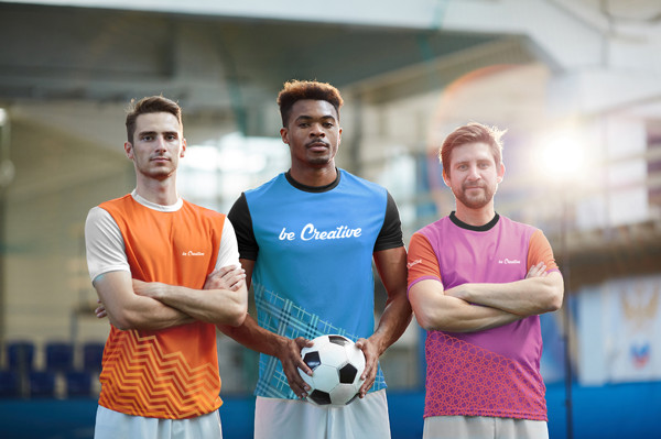 T-shirt de sport CreaSport - Noir / Blanc / XL