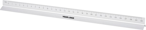 Aluminium 30 cm triangle-shaped ruler Tavi