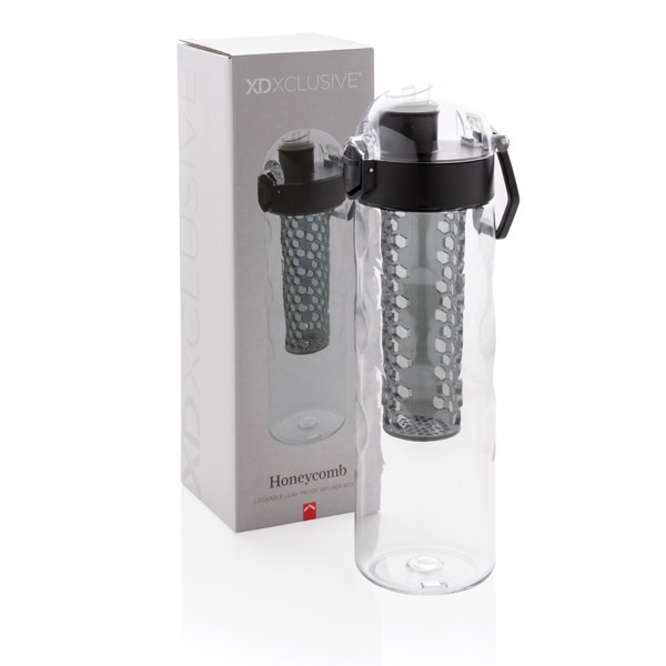 Xd Xclusive steklenička z infuzorjem 700 ml, tritan - Črna
