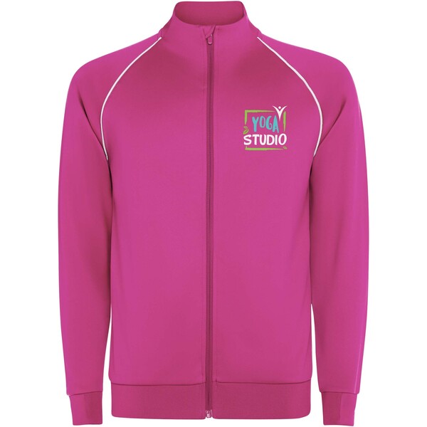 Valier full zip men's sweatshirt - Pink Fluor / M