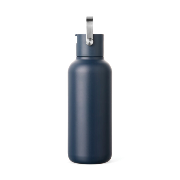 VINGA Bouteille Isotherme 600ml Cael en acier RCS - Bleu Marine