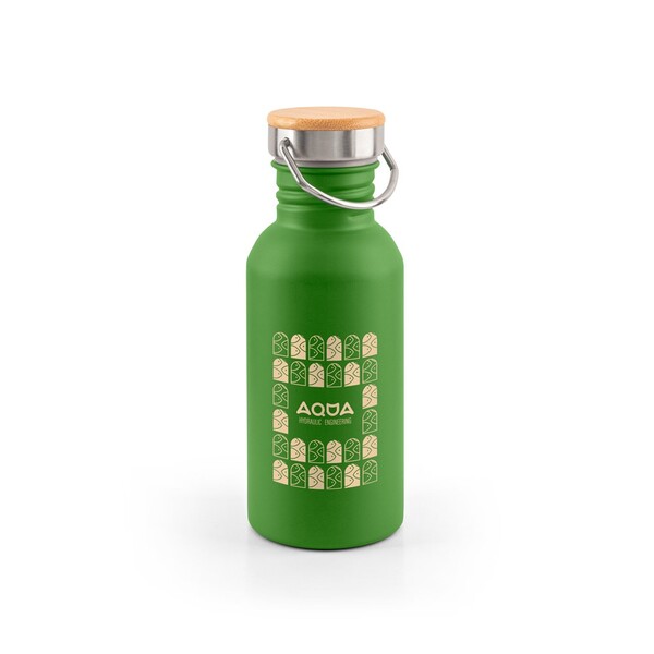 EWING. Jednostěnná láhev z nerezové oceli (90 % recyklovaná) - Zelená