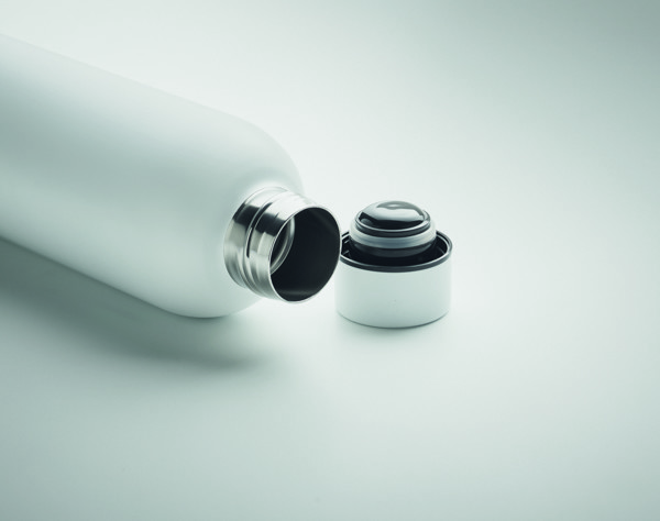 Garrafa de aço inox reciclado Athena - Branco
