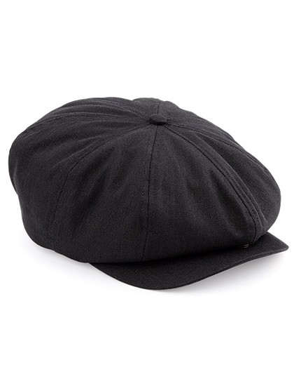 Newsboy Cap - Black / L/XL